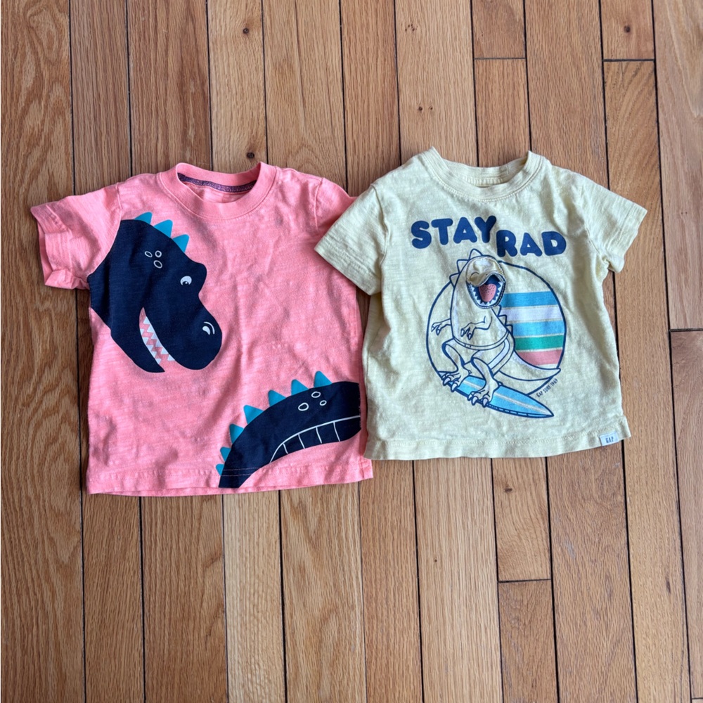 12-18m Dino shirts